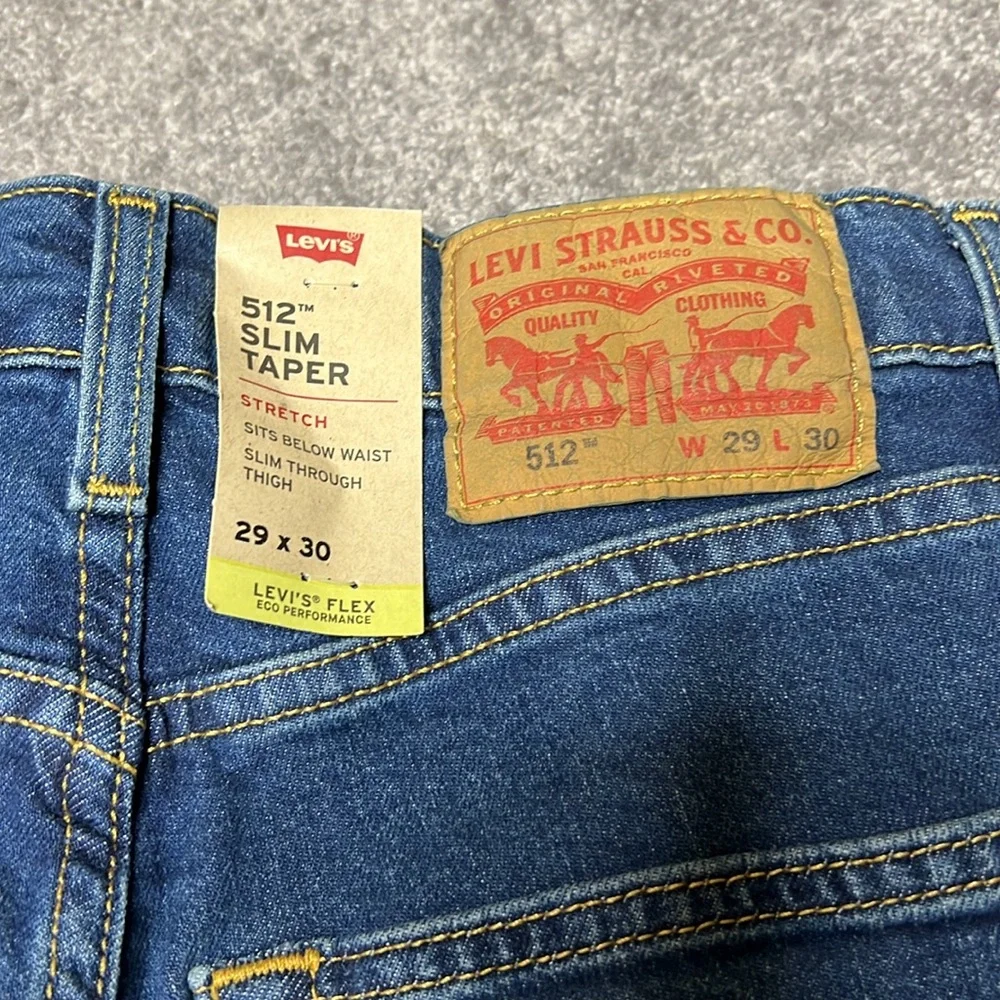 NWT Levi’s 512 Slim Stretch Taper 29x30 - Picture 3 of 4